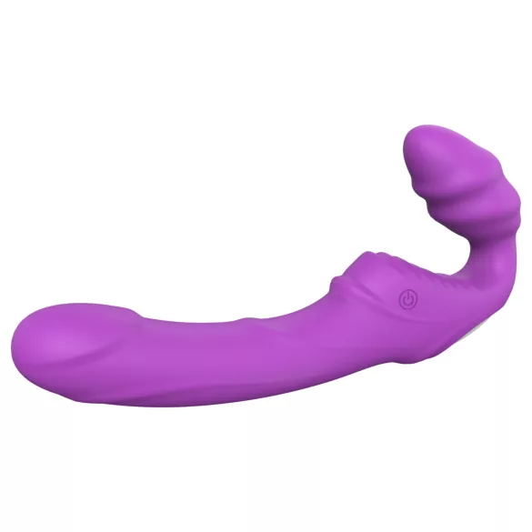 Dreamtoys Essentials - bezpaskowy strap-on wibrator (fioletowy)