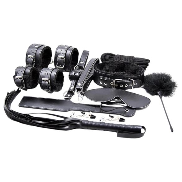 Blaze Ultimate - zestaw do krępowania - 10 elementów - czarny