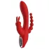 Red Revolution Hera - wodoodporny wibrator akumulatorowy 3-ramienny (czerwony)