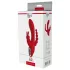 Red Revolution Hera - wodoodporny wibrator akumulatorowy 3-ramienny (czerwony)