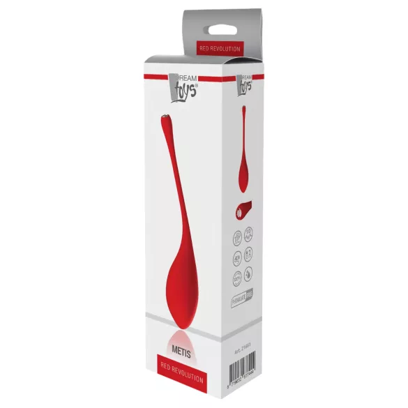 Red Revolution Metis - jajko wibrujące ładowane USB wodoodporne czerwone