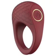 Dreamtoys Ivy - pierścień wibrujący na penisa - bordowy