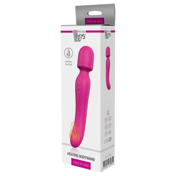 Vibes of Love Wand - bezprzewodowy, rozgrzewający masażer wibracyjny (różowy)
