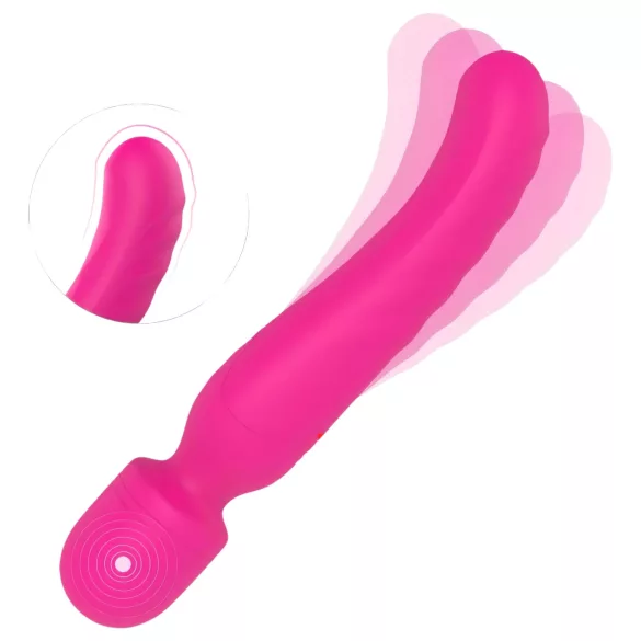 Vibes of Love Wand - bezprzewodowy, rozgrzewający masażer wibracyjny (różowy)