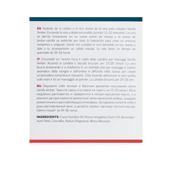 Exotiq - świeca do masażu - wanilia i ambra - 200g