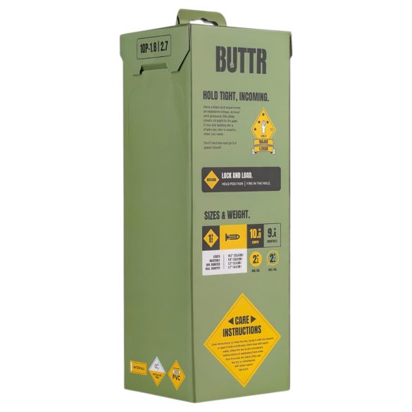 BUTTR - duży dildo z przyssawką - czarny