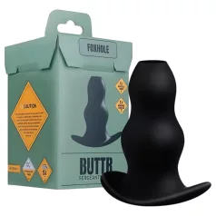 BUTTR - korek analny z otworem - czarny