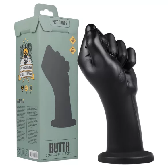 BUTTR - dildo do fistingu - czarny