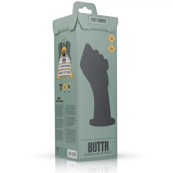 BUTTR - dildo do fistingu - czarny