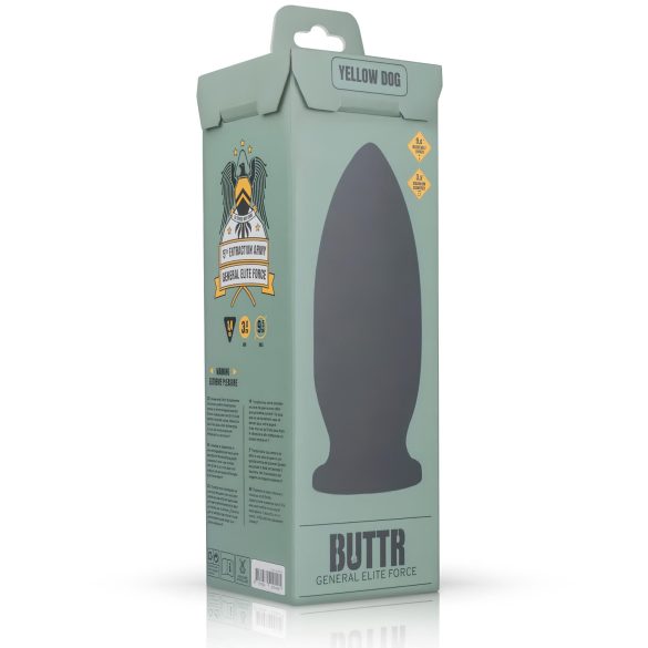 BUTTR Yellow Dog - dildo z przyssawką - czarny