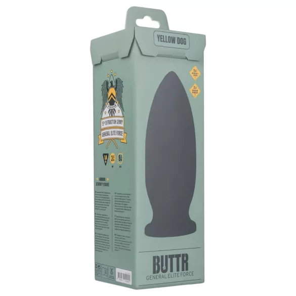 BUTTR Yellow Dog - dildo z przyssawką - czarny