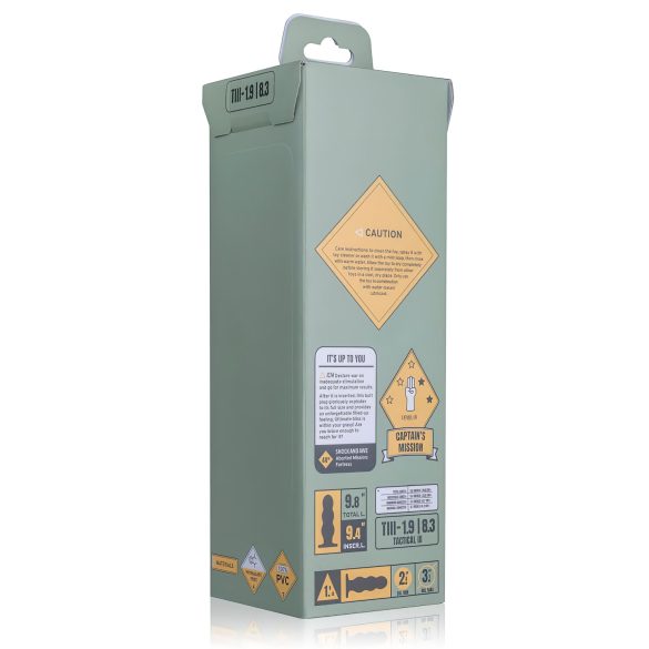 BUTTR Tactical III - dildo z przyssawką - czarny