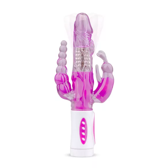 Easytoys Raving Rabbit - wibrator trójramienny (różowy)