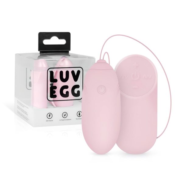 LUV EGG - jajko wibrujące bezprzewodowe ładowane USB różowe
