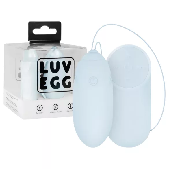 LUV EGG - noszone, akumulatorowe, radiowe jajeczko wibracyjne (niebieskie)