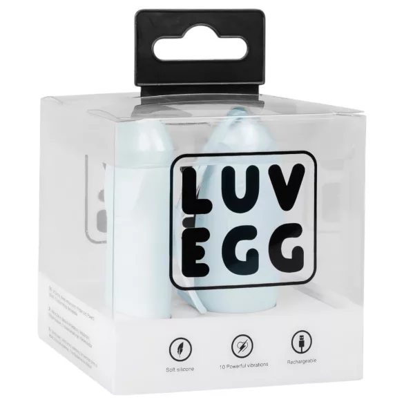 LUV EGG - noszone, akumulatorowe, radiowe jajeczko wibracyjne (niebieskie)