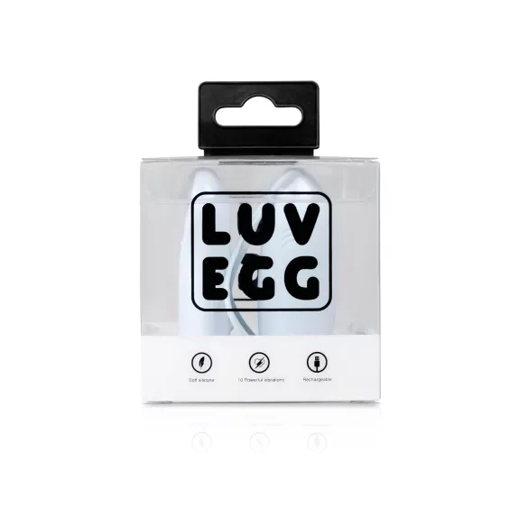 LUV EGG - wibrujące jajko - bezprzewodowe, akumulatorowe - niebieskie