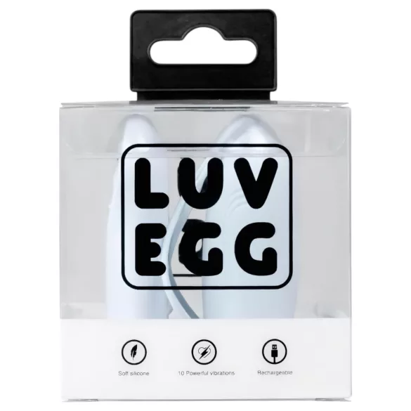 LUV EGG - noszone, akumulatorowe, radiowe jajeczko wibracyjne (niebieskie)