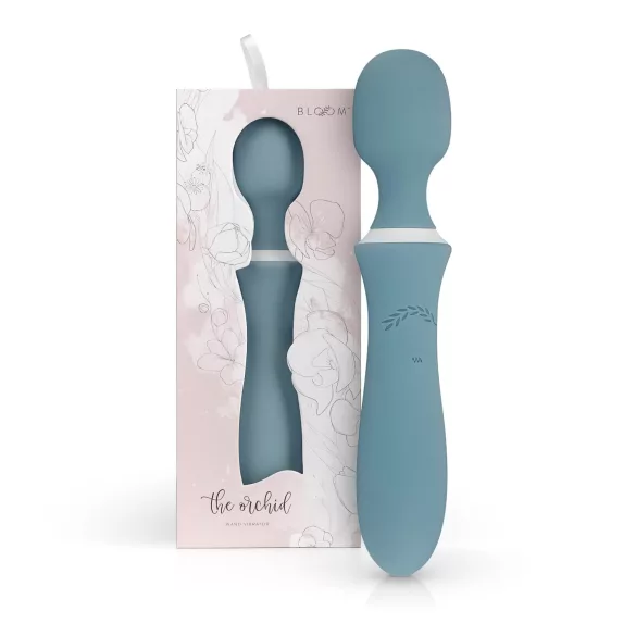 Bloom Orchid Wand - masażer wibracyjny z akumulatorem - turkusowy