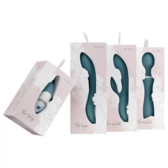 Bloom Tulip - wibrator łechtaczkowy silikonowy ładowany USB turkusowy