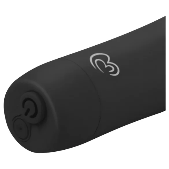 Easytoys - wibrator ładowalny - czarny - aksamitna powierzchnia