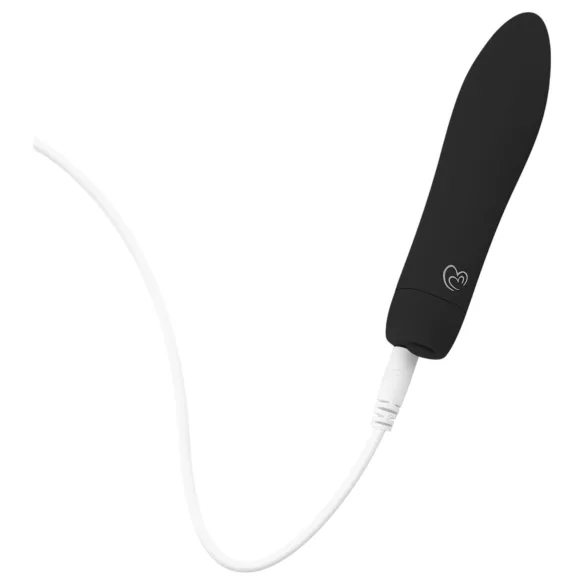 Easytoys - wibrator ładowalny - czarny - aksamitna powierzchnia
