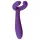 Easytoys - wibrujący stymulator dla par - wodoodporny, akumulatorowy, fioletowy