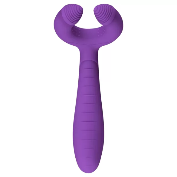 Easytoys - wibrujący stymulator dla par - wodoodporny, akumulatorowy, fioletowy