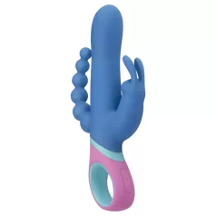   PMV20 Vice Double - wibrator rotacyjny trójramienny - silikon niebieski