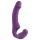 Easytoys - wibrujący strap-on bez pasa - silikonowy, fioletowy, ładowany USB