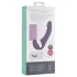 Easytoys - wibrujący strap-on bez pasa - silikonowy, fioletowy, ładowany USB