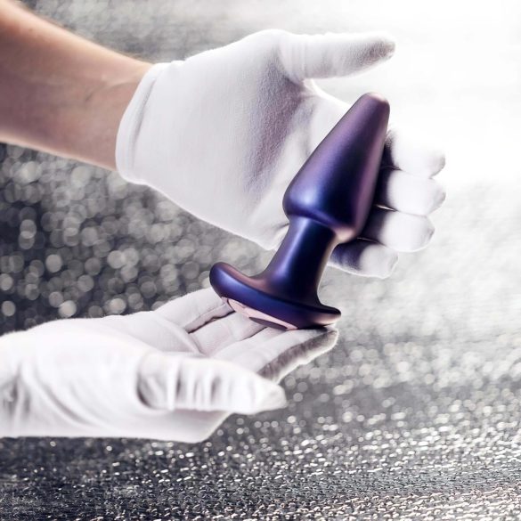 Hueman Asteroid - wibrator analny z obracającymi się kulkami - fioletowy