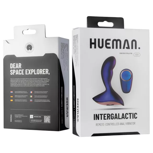 Hueman Intergalactic - wibrator analny - wibrujący - silikon fioletowy