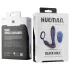 Hueman Black Hole - wibrujący analny dildo sterowany radiowo z pierścieniem na penisa (fioletowy)