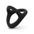 Easytoys Desire Ring - pierścień na penisa i jądra - elastyczny - czarny
