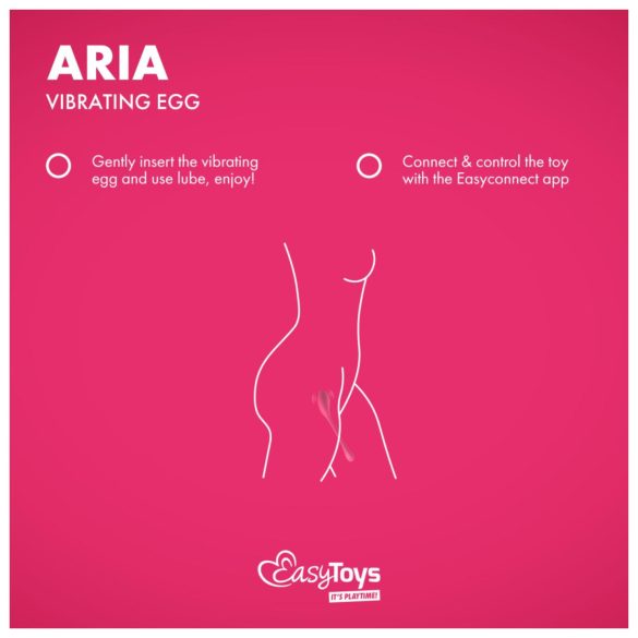 EasyConnect - jajko wibrujące sterowane aplikacją - różowy