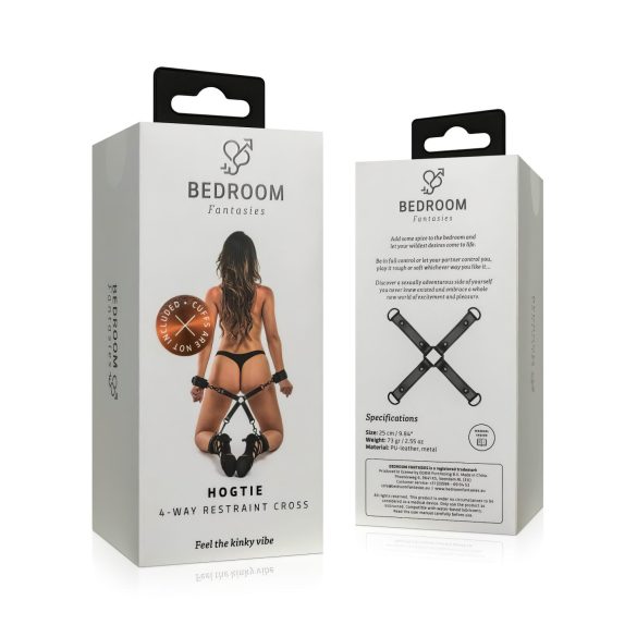 Bedroom Fantasies - krzyż do krępowania - czarny