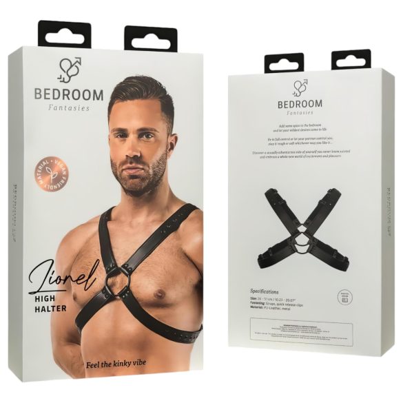 Bedroom Fantasies Lionel - siateczkowy top erotyczny - czarny - S-XL