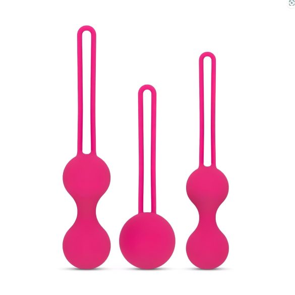 Easytoys LoveBalls - zestaw kulek gejszy - 3 sztuki (różowe)