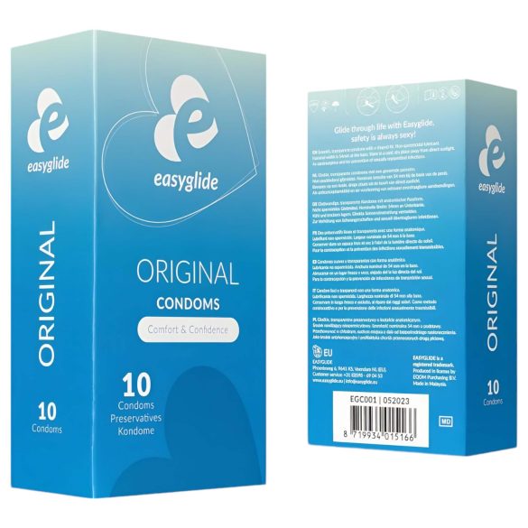 EasyGlide - prezerwatywy klasyczne - naturalne - 10 sztuk