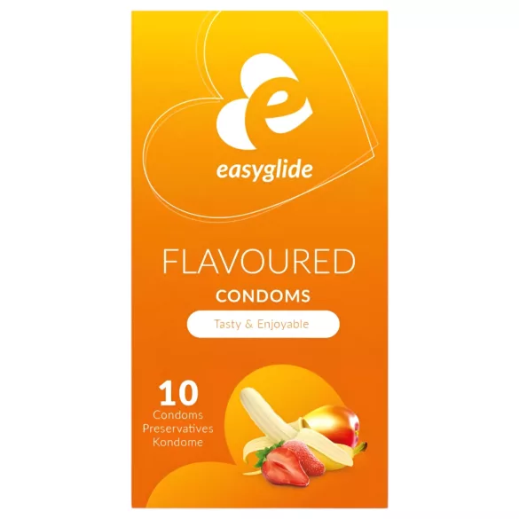 EasyGlide - prezerwatywy smakowe owocowe - 10 sztuk