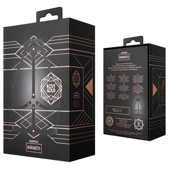 Rosy Gold - masażer do ciała - czarny różowe złoto