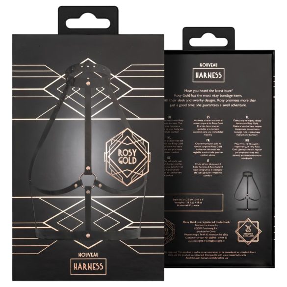 Rosy Gold - masażer do ciała - czarny różowe złoto