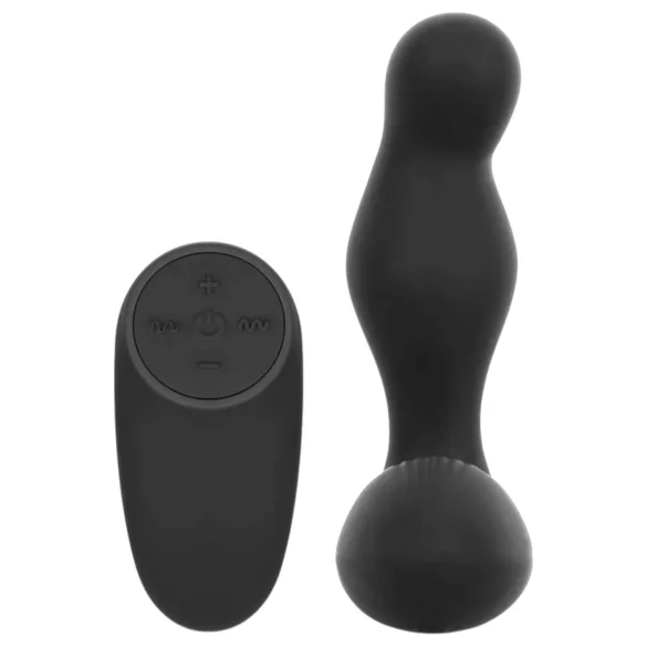 Easytoys Anal Collection - wibrujący korek analny z pilotem - czarny