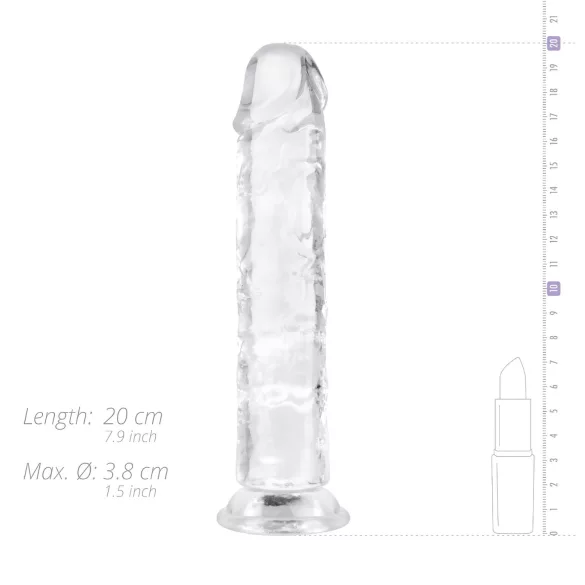 EasyToys - dildo żelowe - 18 cm - transparentne