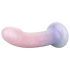 EasyToys Mermaid - dildo z brokatem - silikon - 19 cm - różowy