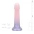 EasyToys Mermaid - dildo z brokatem - silikon - 19 cm - różowy