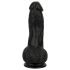 Easytoys - dildo realistyczny z jądrami - 12 cm - czarny