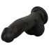 Easytoys - dildo realistyczny z jądrami - 12 cm - czarny