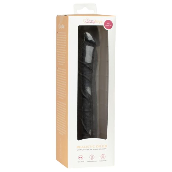 Easytoys - realistyczny dildo - 22,5 cm - czarny
